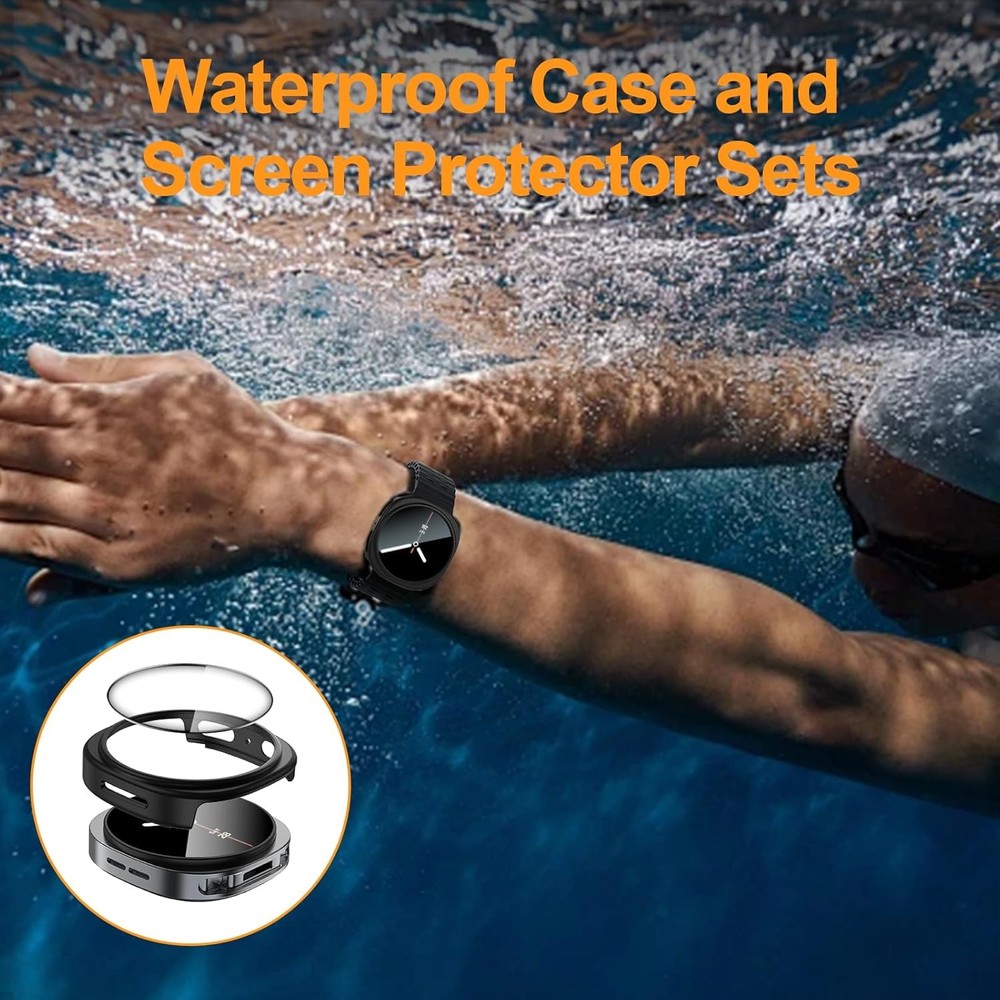 Waterproof Case Screen Protector 6+6 Pack for Samsung Galaxy Watch 8 40mm
