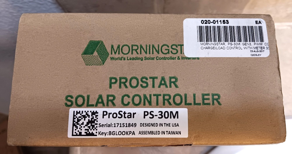 Morningstar ProStar PS-30M Solar Charging System Controller with Display