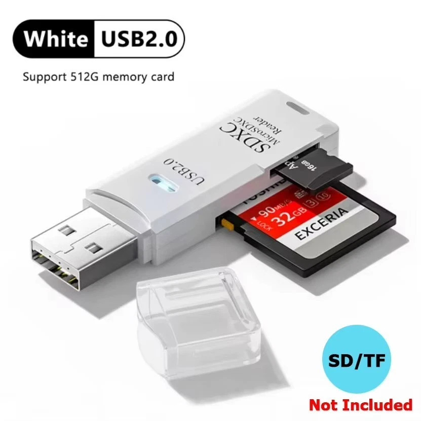 USB 2.0/3.0 Micro SD SDHC TF Card Reader Memory Adapter for PC Laptop Camera