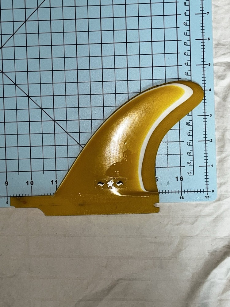 Vintage Star Surfboard Fin Right Side