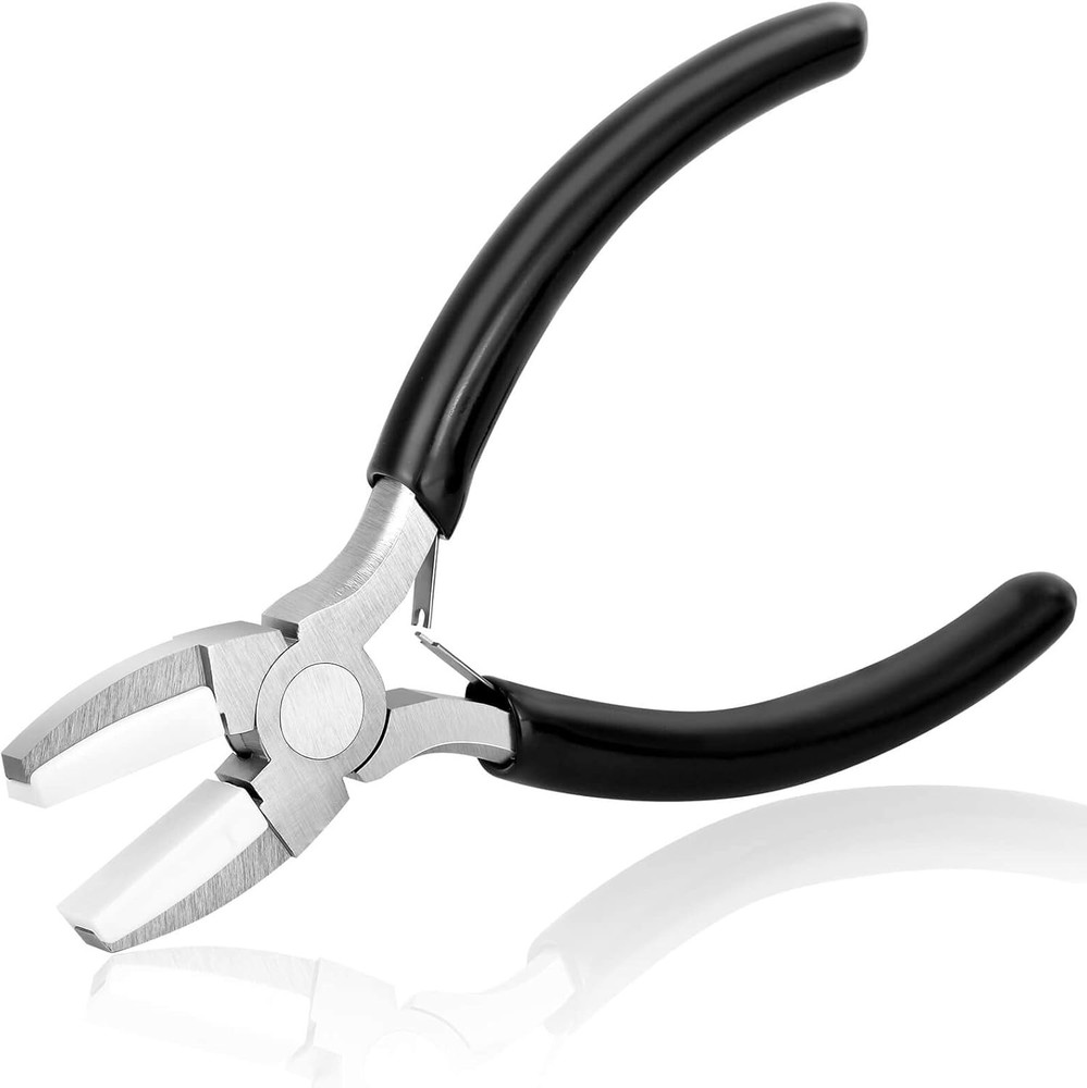 Lightweight Nylon Jaw Pliers for Chain Making - Black, Durable & Effective Tools