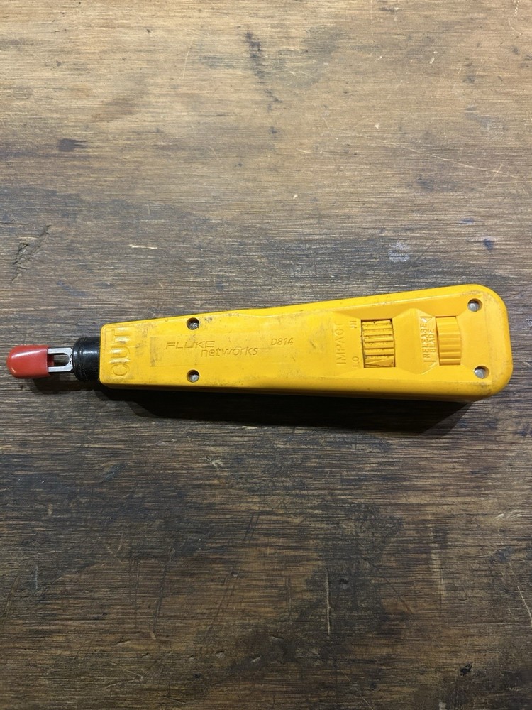 Fluke Networks D814 Punch Down Tool Yellow Network Cabling Tool