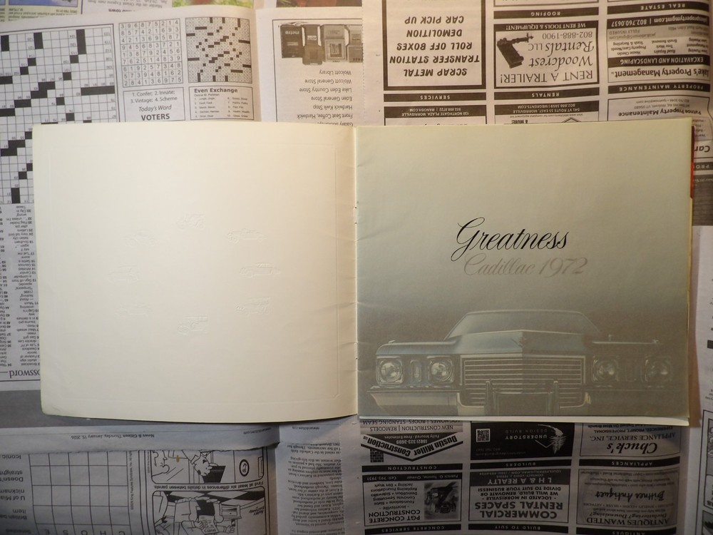 1972 Cadillac Brochure