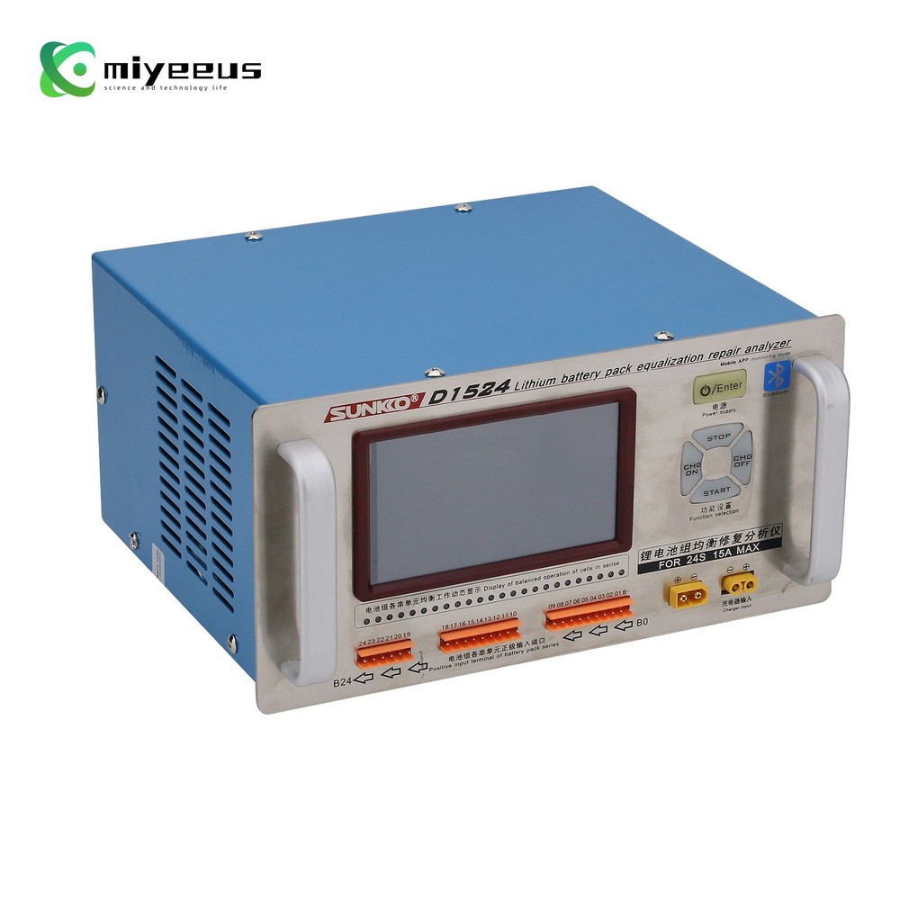 SUNKKO D1524 Li Battery Equalizer Analyzer 5" Color LCD Touch Screen Bluetooth