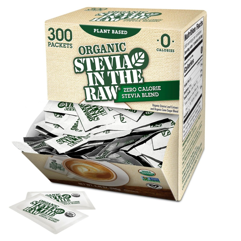 ORGANIC STEVIA , Zero-Calorie Sweetener Packets 300 Count (1 Pack)