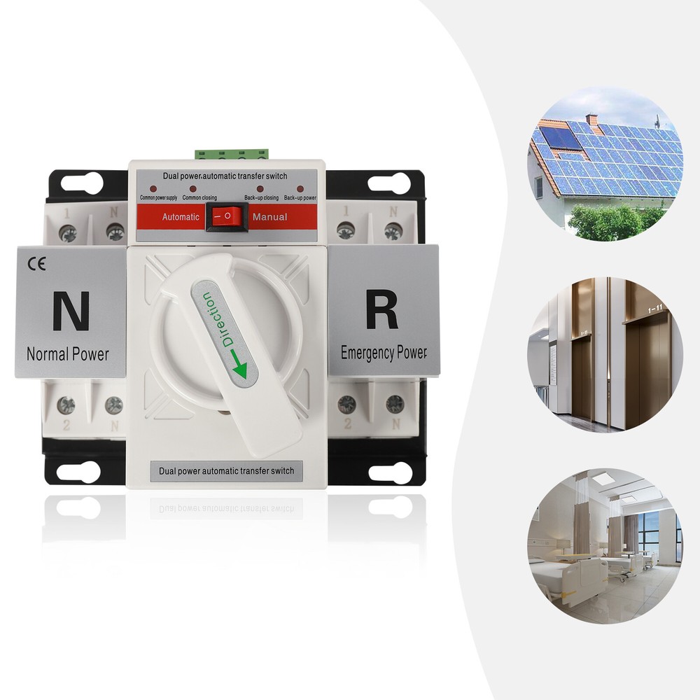 Dual Power Automatic Transfer Switch AC-33iB 2P 63A 110V Toggle US~