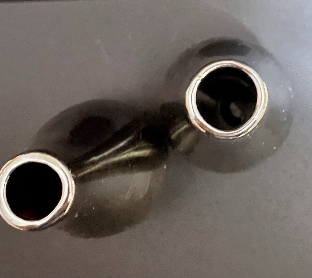 SILVER TEAR DROP SHAPED VASES