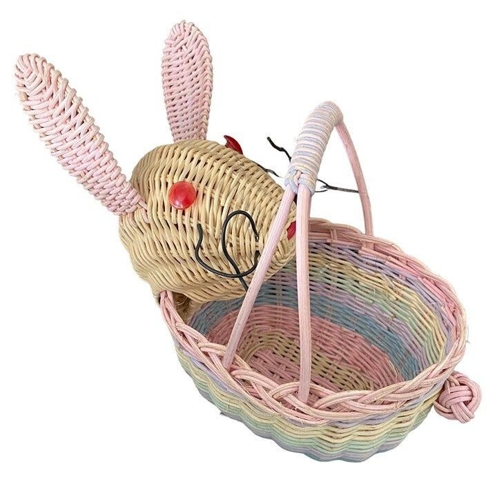 Easter Bunny Basket 7 x 4" Wicker