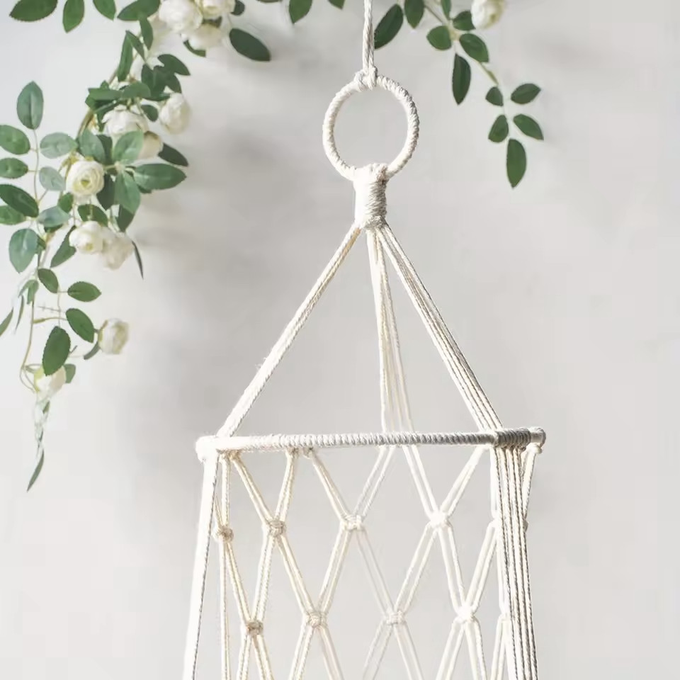 Hanging Macrame Cat Hammock Bed, Hanging Cat Bed with Cushion