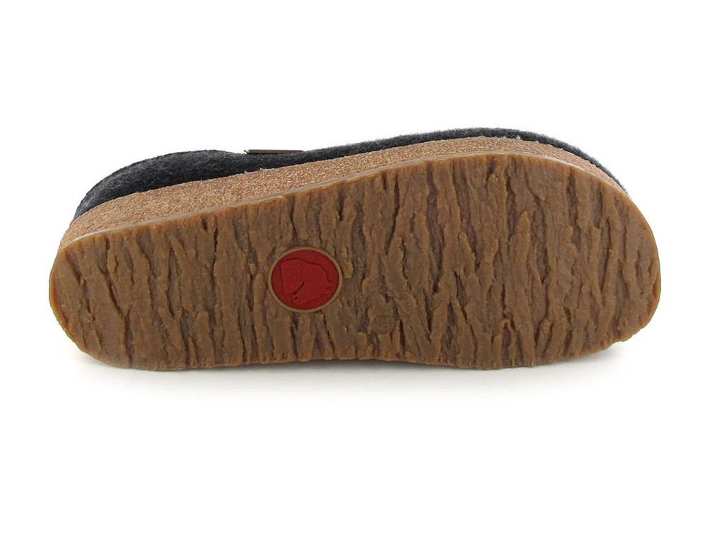 HAFLINGER® Kris Unisex Clogs | Grizzly, Graphite/Gray