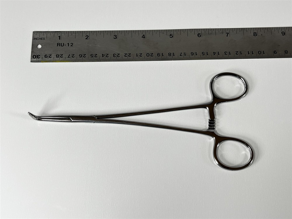 Jarit Meeker Clamp, Serrated, Right Angled, 7-1/8"