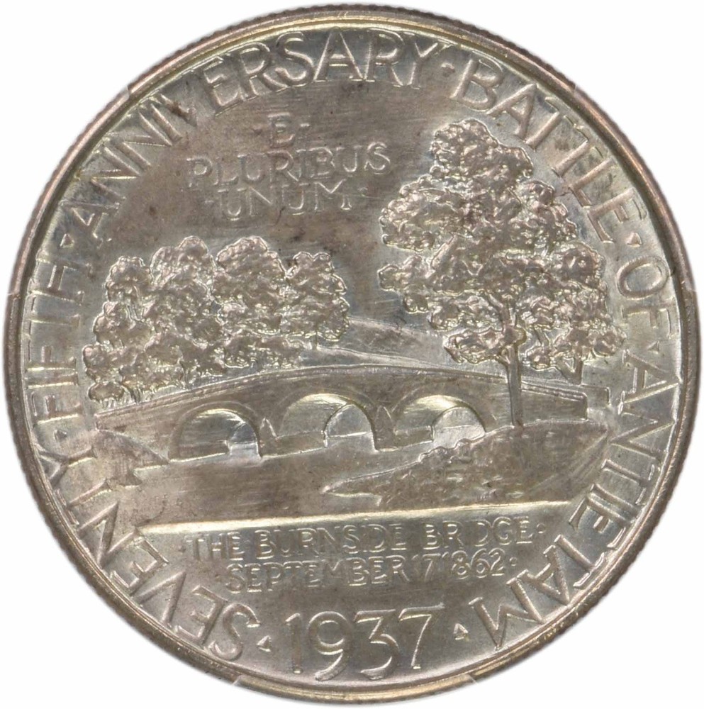 Antietam Commemorative Silver Half Dollar 1937 MS64 PCGS