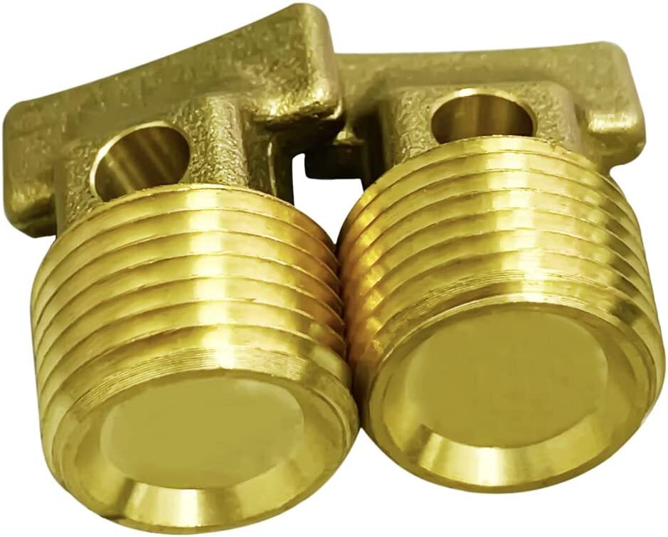 2 PACK Boat Garboard Drain Plug - 1/2" NPT Thread,solid brass Drain Plugs