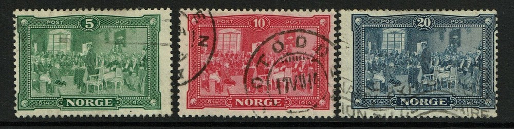 Norway SC# 96 - 98 Used - S16155