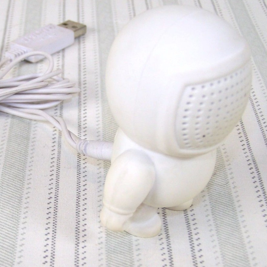 Imixid Audio Bot White Speaker USB AUX Phone Ipod MP3
