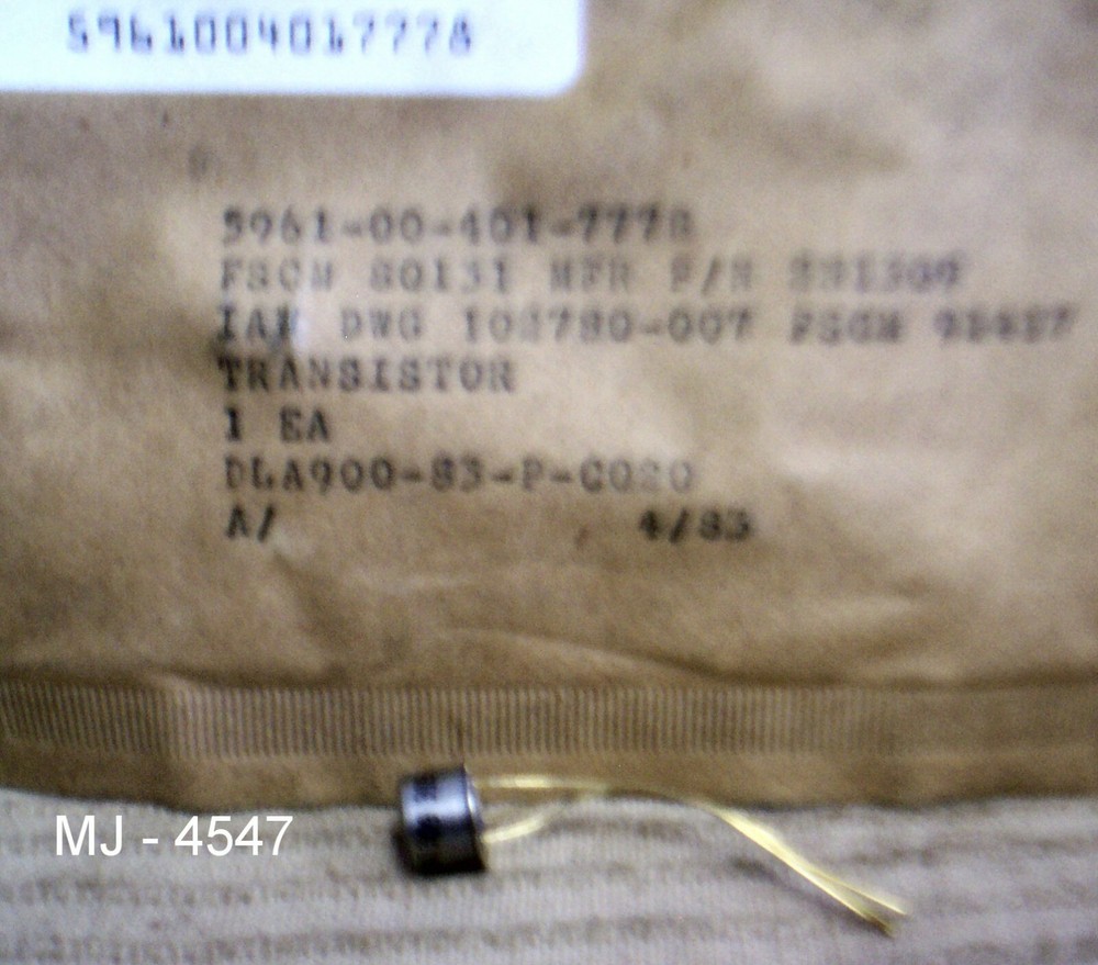 Texas Instruments Inc. - Transistor - P/N: 2N1309 (NOS)