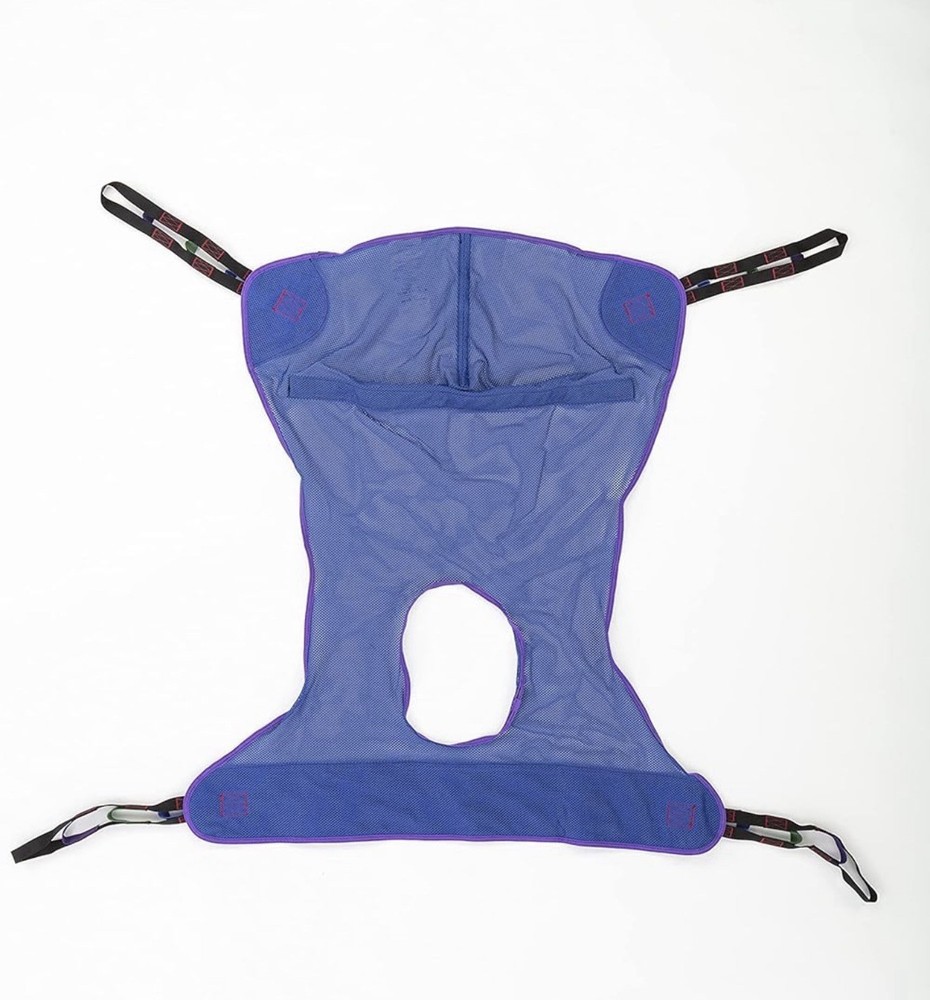 Invacare R115 Reliant Full Body Mesh Sling, Commode Opening, Large