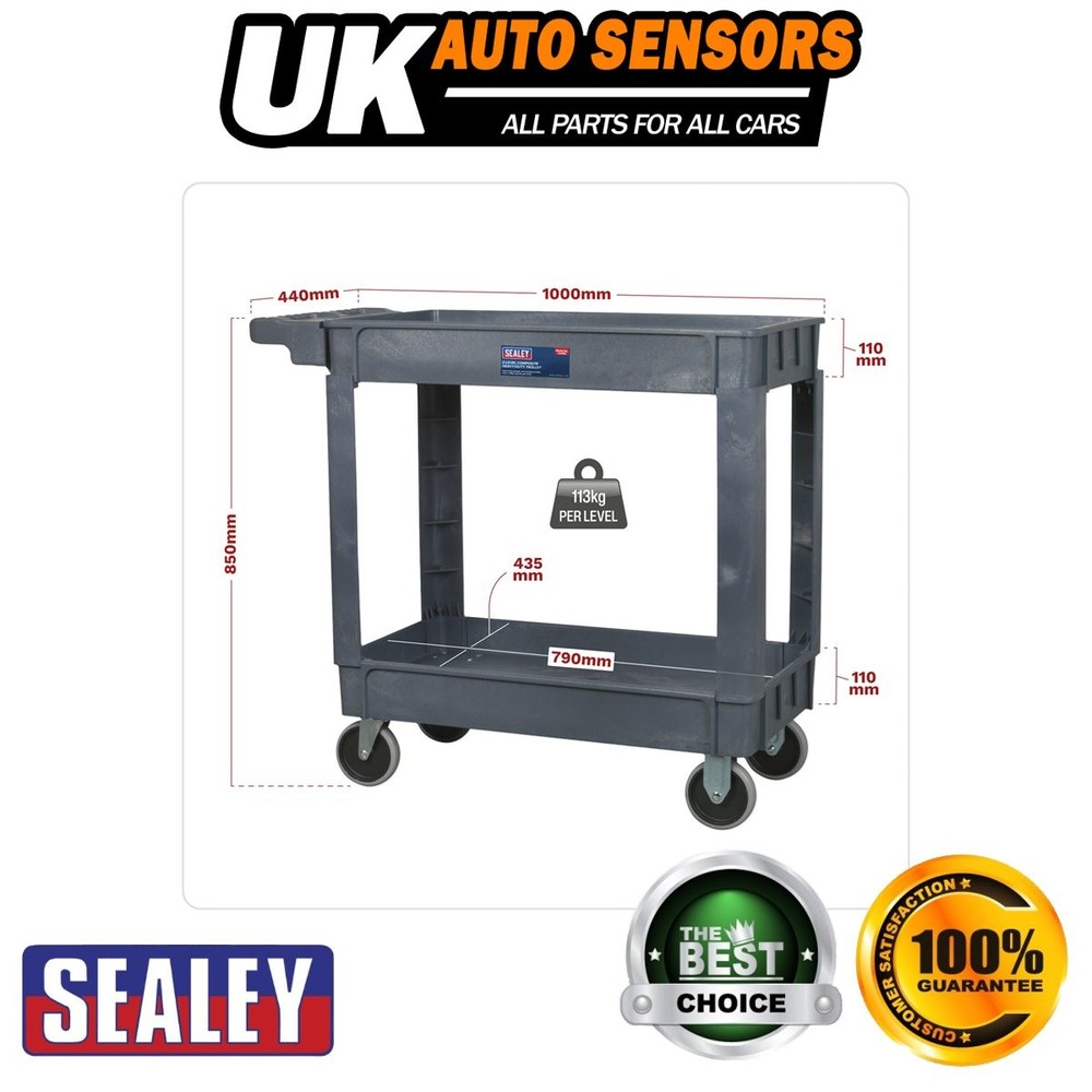 Sealey Composite Heavy-Duty Trolley 2-Level CX202