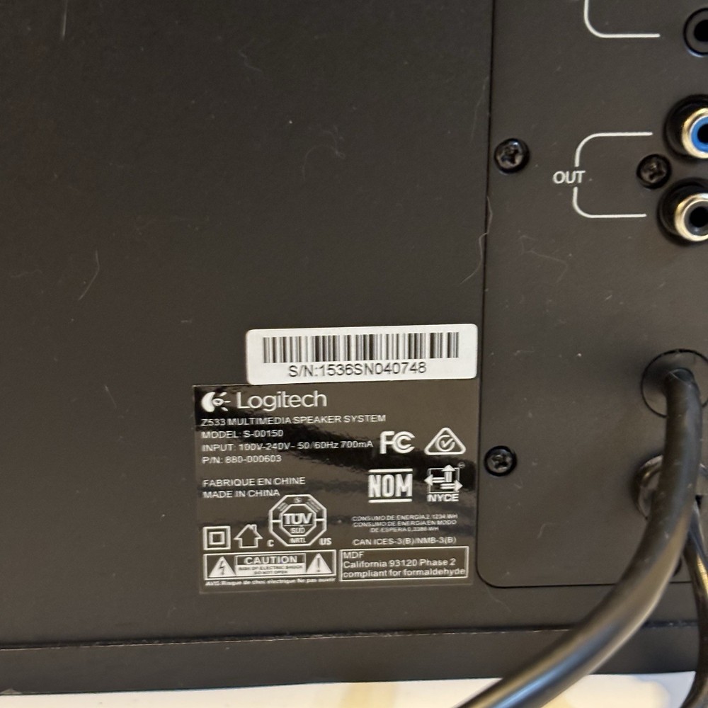 Logitech Z533 2.1 Speaker System Satellites Working Subwoofer Issue - READ