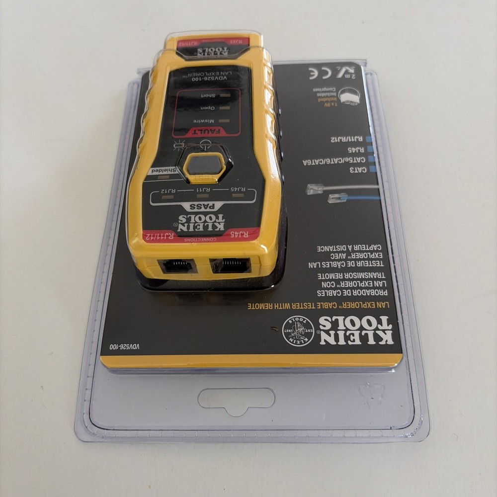 Klein Tools VDV526-100 LAN Explorer Data Cable Tester With Remote New In Pkg.