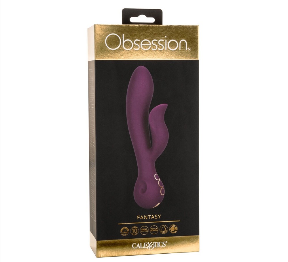 Obsession Fantasy Vibrating Dildo With Clitoral Stimulator