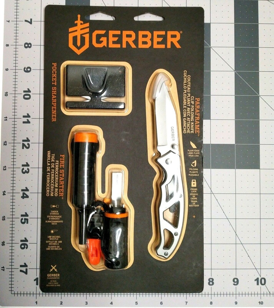 Gerber Paraframe Folding Knife Combo Kit