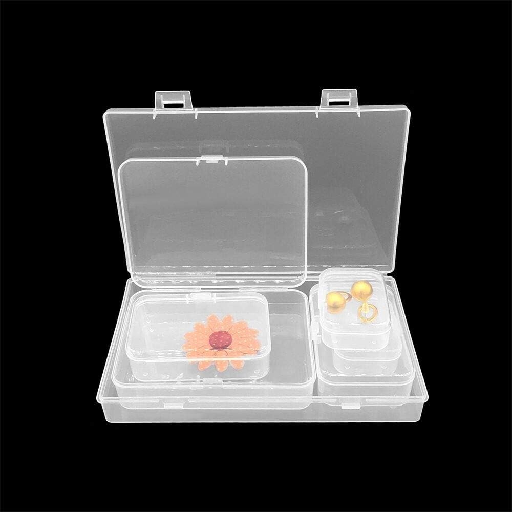 Assorted Sizes Mini Clear Storage Containers - 24 Lockable and Water Resistant