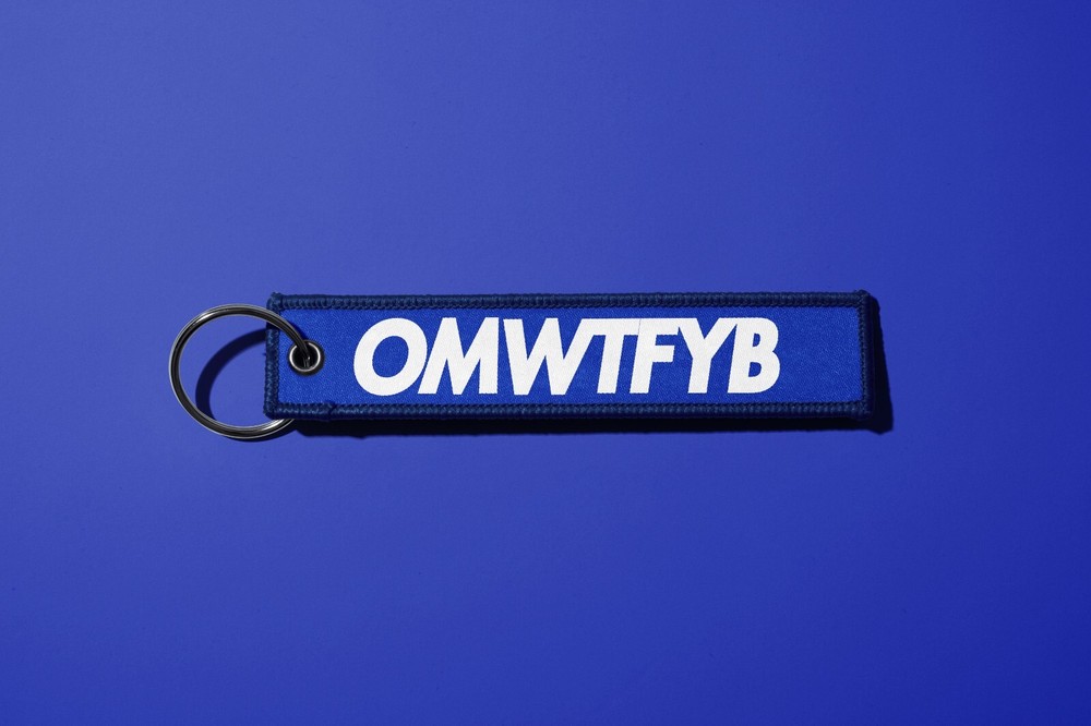 OMWTFYB Flight Tag Key Tag Keychain Crew