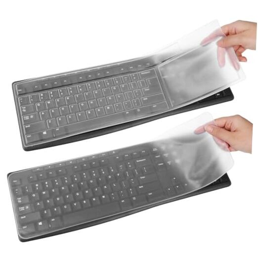 Universal Silicone Keyboard Cover Protector Skin for Desktop Computer Keys