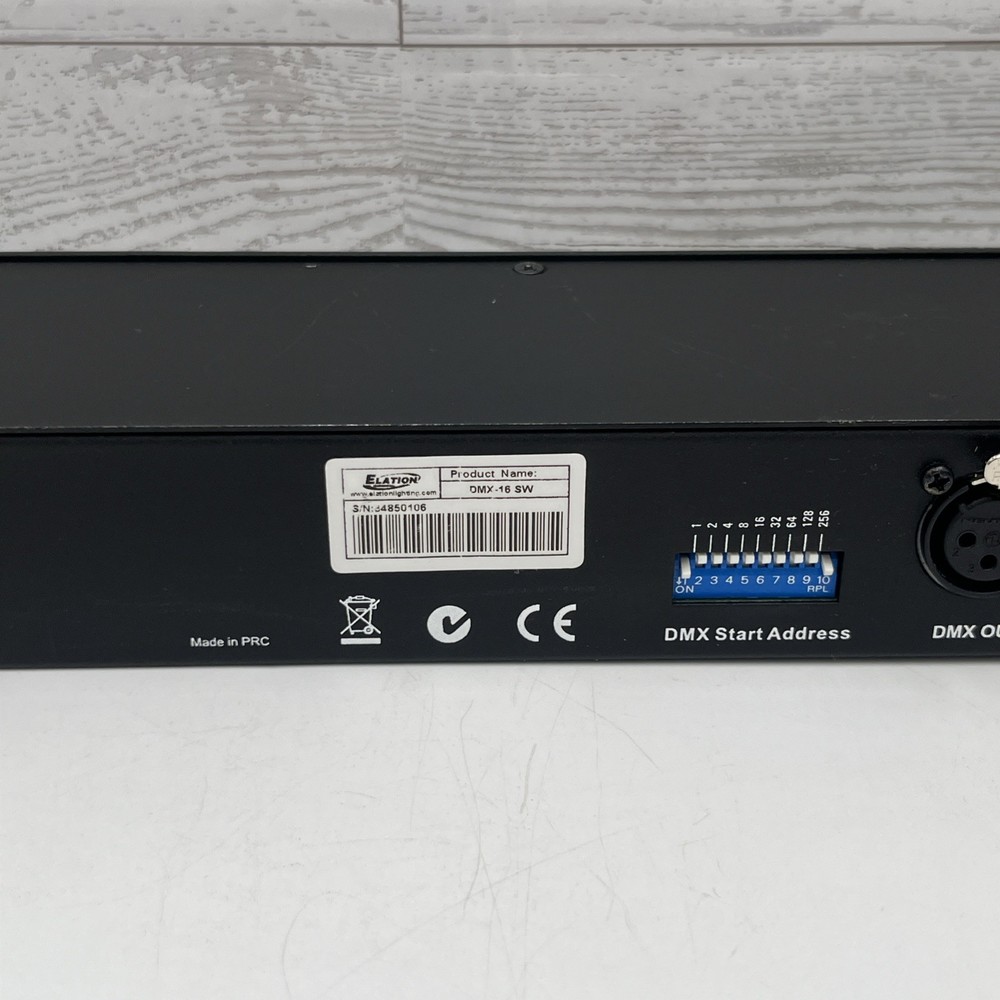 Elation DMX-16SW 16-Channel DMX Lighting Controller Rack Mount Switch Panel