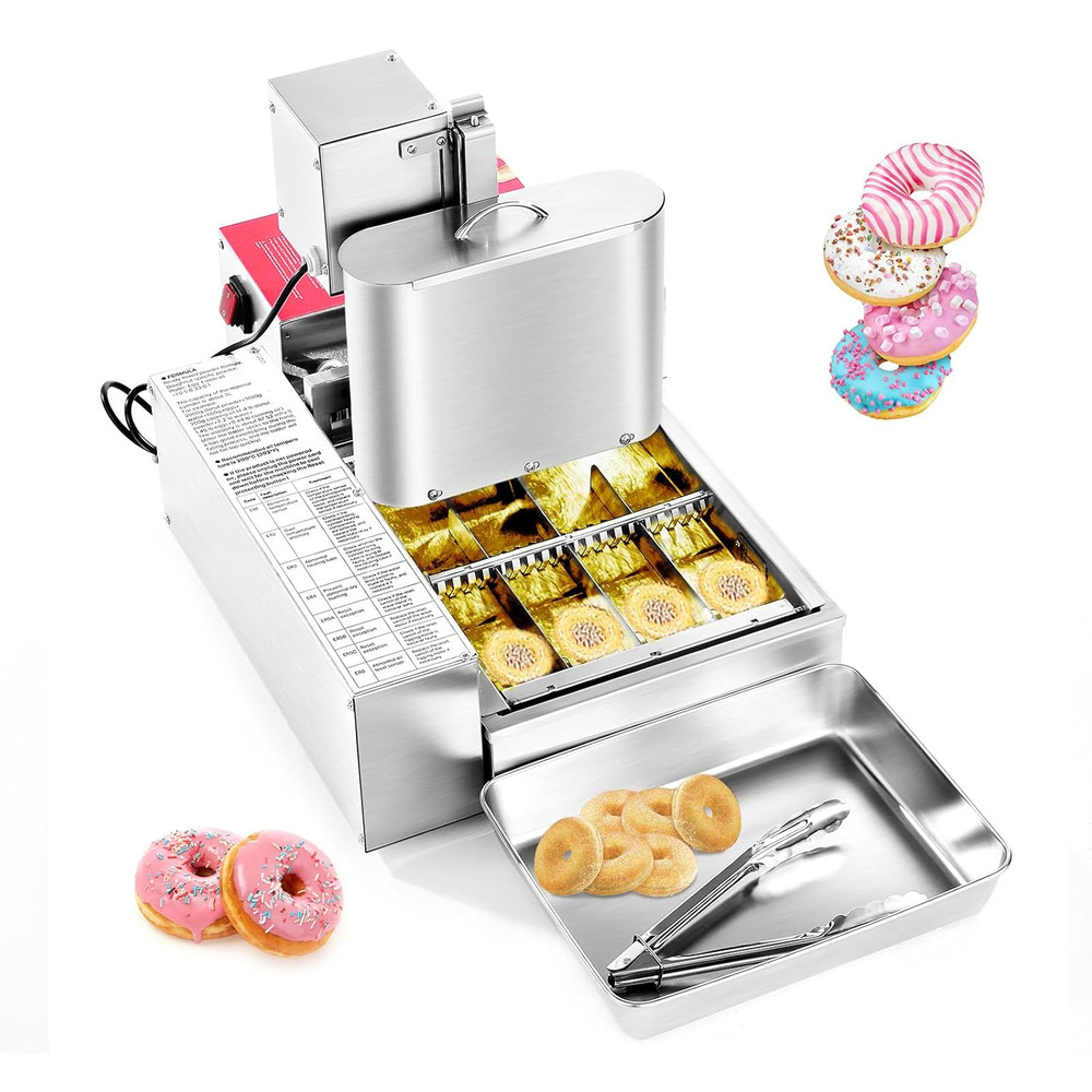 Commercial Automatic Donuts Machine, 4 Rows Donuts Making Equipment, 240 Pcs/Hou