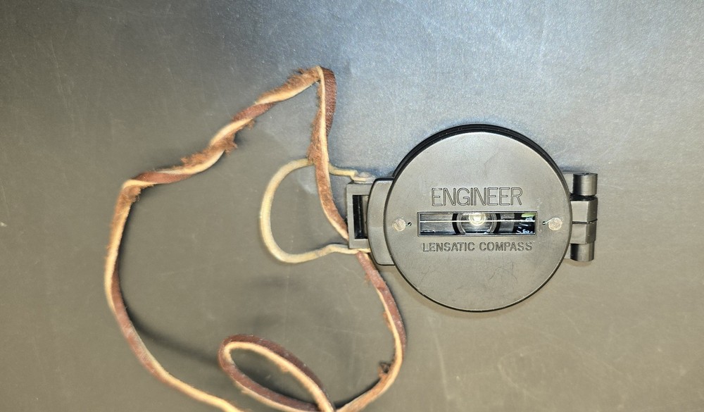 VINTAGE Lensatic Engineer Compass Your Direction Protector