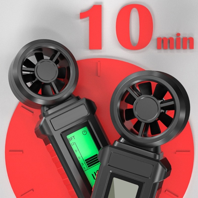 Compacted Handheld Wind Gauge Speed Tester Anemometer With Multiple Unit