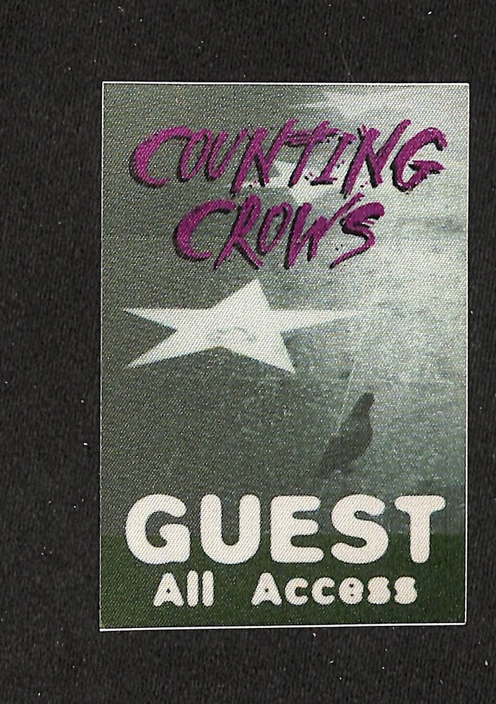 COUNTING CROWS TOUR PASS, NEAR MINT- GUEST ALL ACCESS
