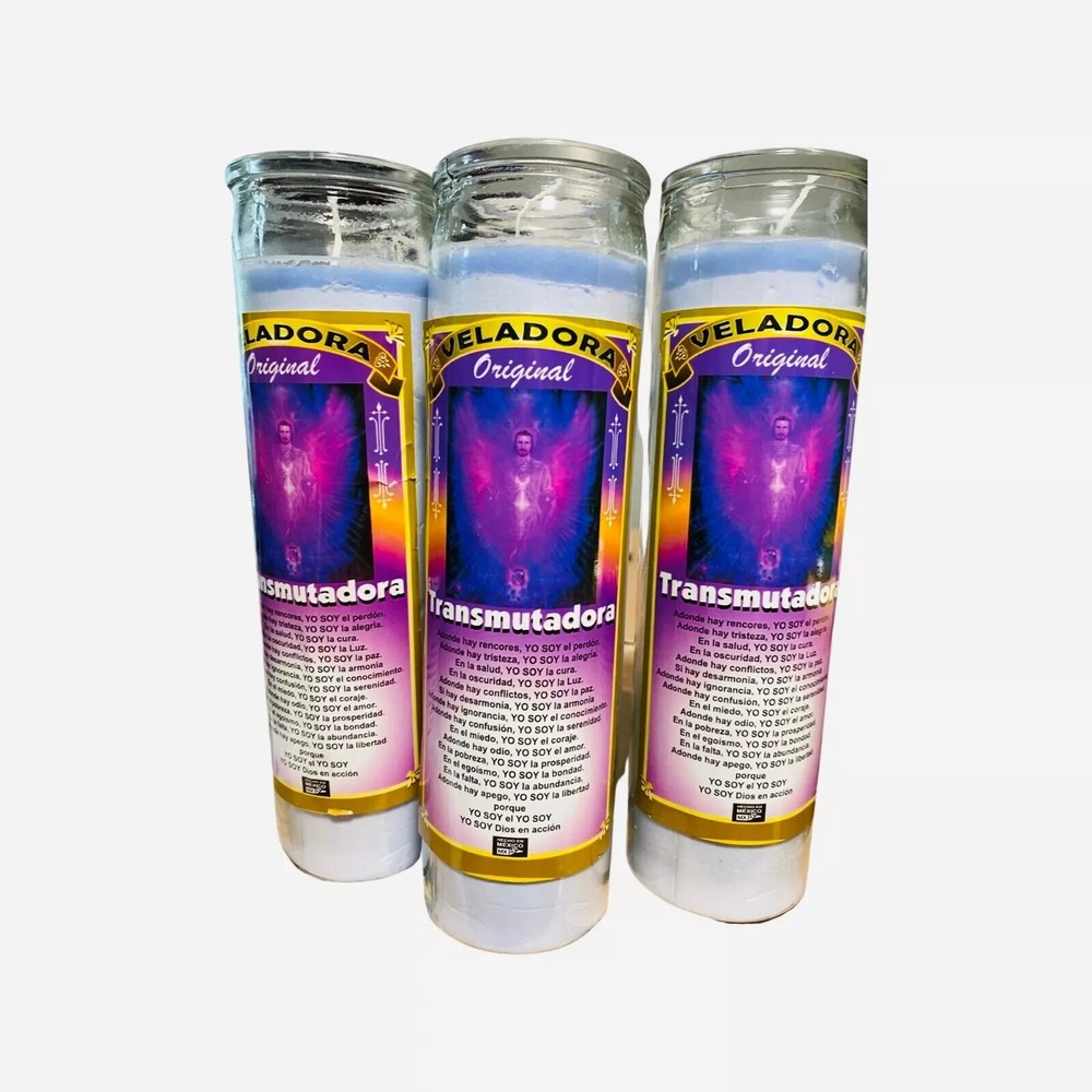 3x Set, TRANSMUTADORA Veladora Preparada, TRANSMUTATION Fixed Candles.