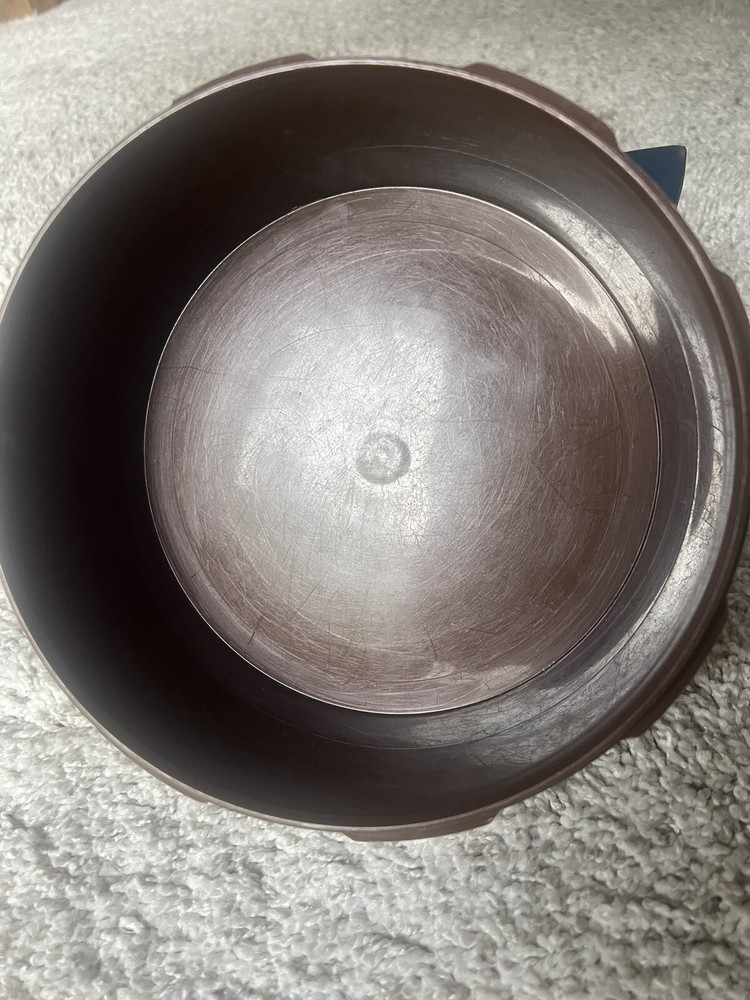 Tupperware Brown Round Servalier Storage Container Without Lid