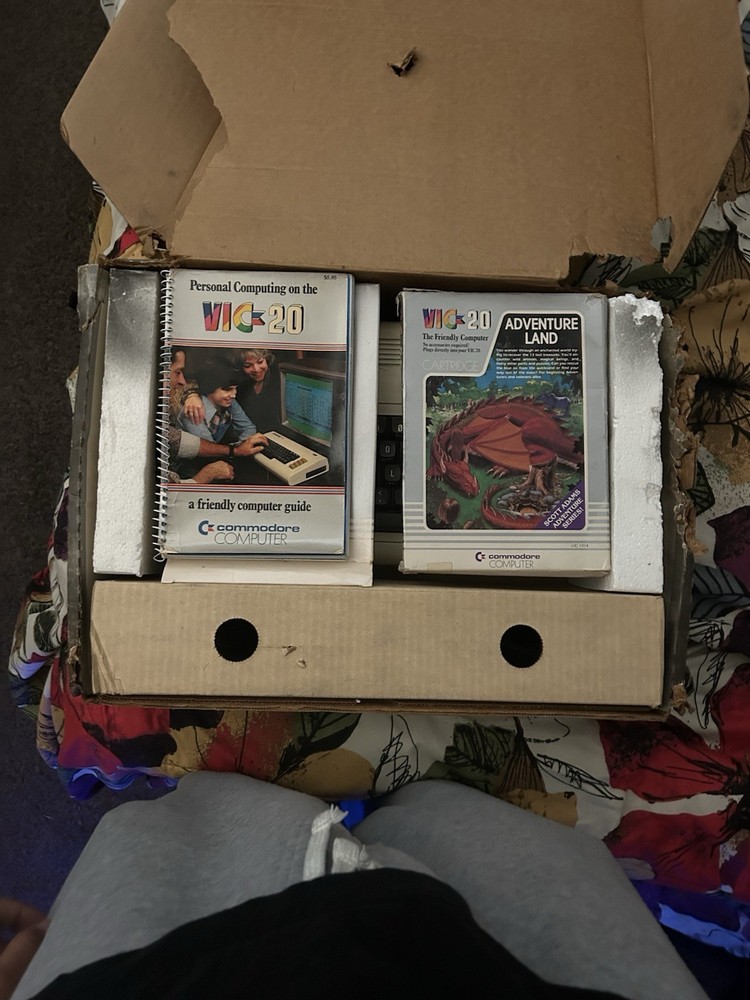 Commodore VIC-20 personal computer in its original box