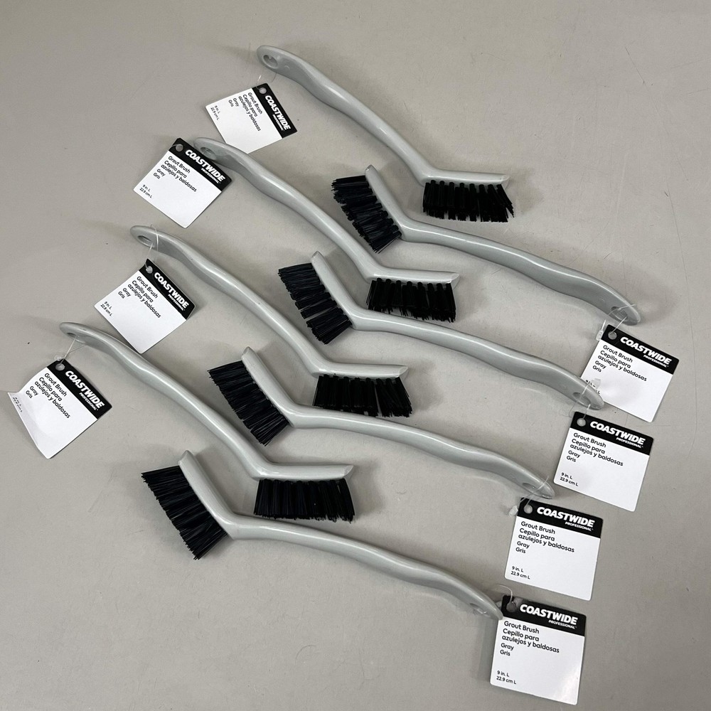 COASTWIDE (8 Pack) Grout Brush 9" Gray