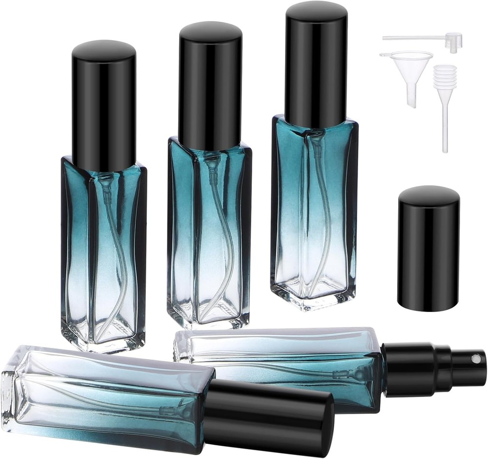 10 Packs Refillable Perfume Bottle 10ML Portable Travel Atomizer Set Empty Mini