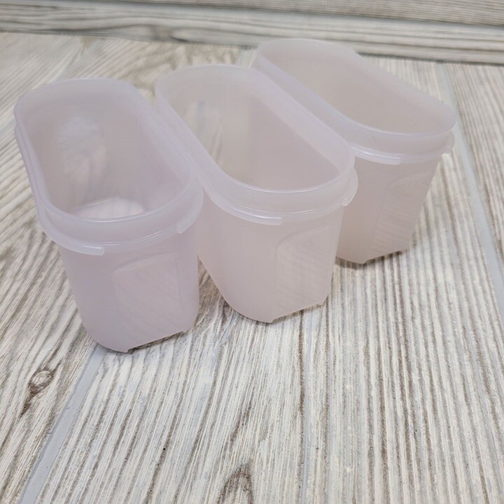 3 Tupperware Small Modular Mates Spice Containers NO LIDS Vtg
