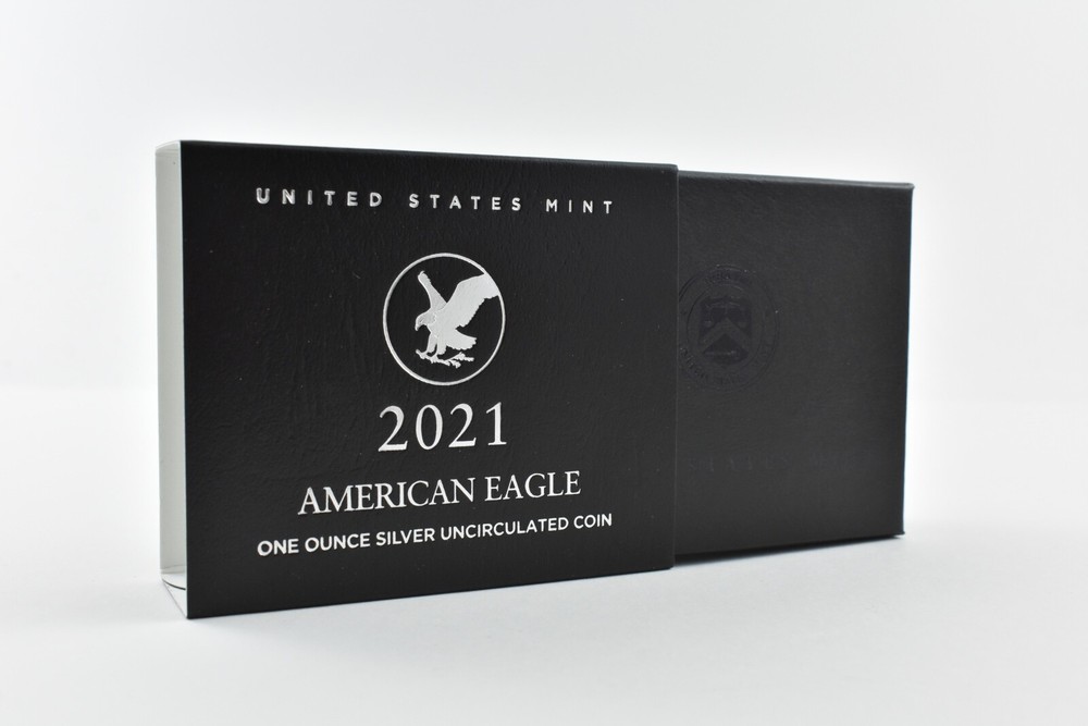 2021 Type 2 Burnished American Silver Eagle OGP (Box only) NO COINS
