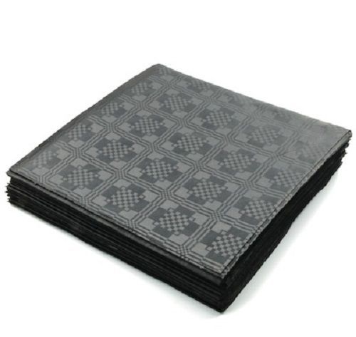 25 x Sheets BLACK SQUARE Disposable Table Cloths Covers  Parties Wedding