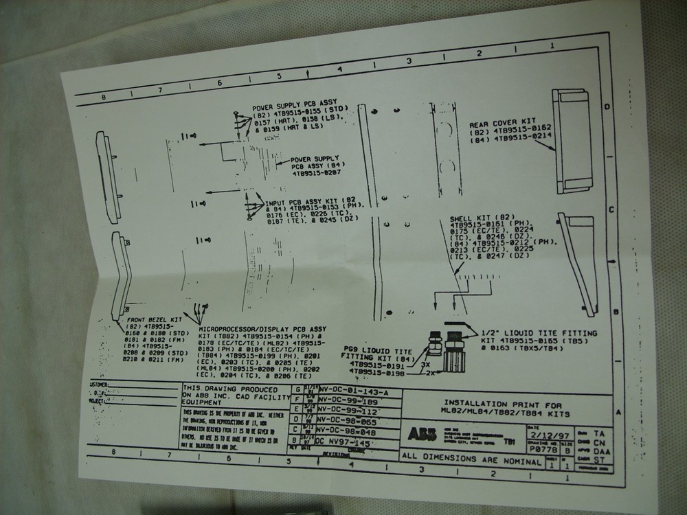 ABB / TBI Bailey - Microprocessor PCB Display Board ~ 4TB5203-04 ~ Sealed NOS