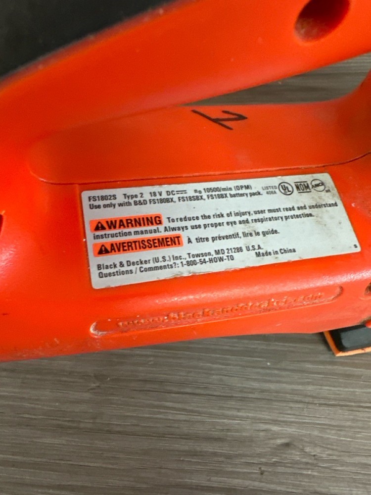BLACK & DECKER FS1802S (PSO037450)