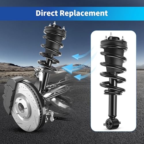 Front Complete Strut Shocks and Coil Spring Assembly Compatible 07 Tahoe front