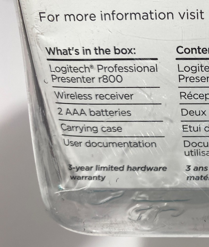 Logitech R800 Professional Presenter Wireless Laser Remote