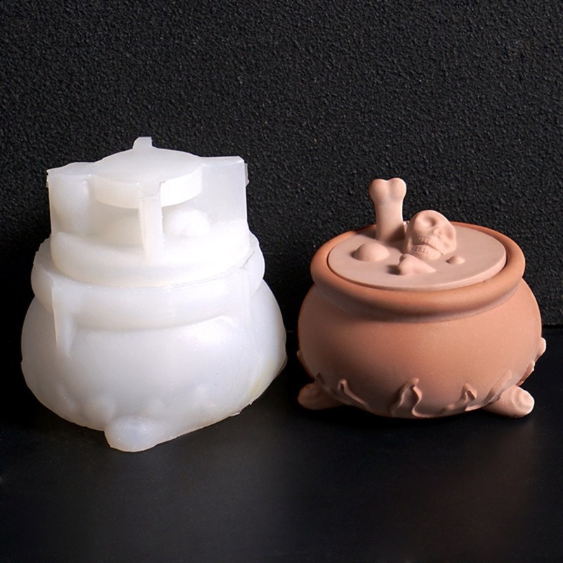 Skull Storage Box Molds Silicone Texture for Crafting Distinctive Storage Box