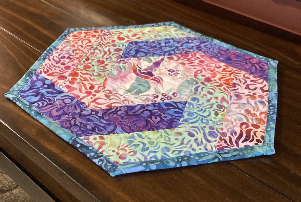 May Hummingbird Haven Quilted Table Topper