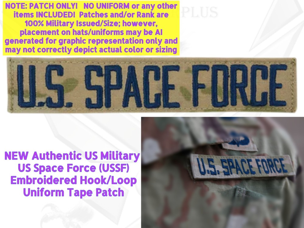 One USSF Hook  OCP Blue US Space Force Tape Patch Camouflage 3A2