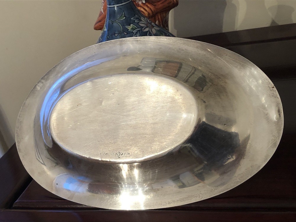 ANTIQUE STERLING SILVER PLATTER /BOWL